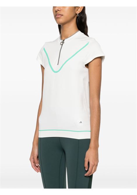 White short-zip golf top Adidas by stella mc  cartney - women ADIDAS BY STELLA MC CARTNEY | JI5228WHT